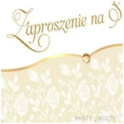 zaproszenia z koperta slub biale roze dekoracje polska 10 szt