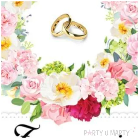 zaproszenia z koperta slub kolorowe kwiaty dekoracje polska 10 szt