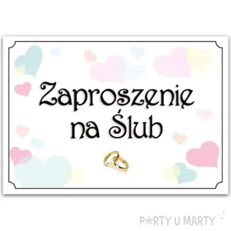 zaproszenia z koperta slub pastel love dekoracje polska 10 szt