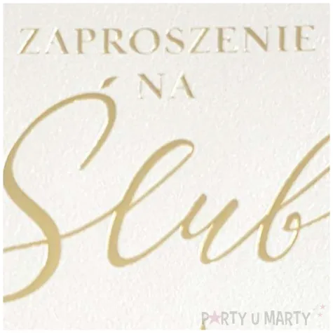 zaproszenia z koperta slubny ornament dekoracje polska 10 szt