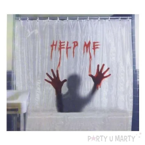 zaslona prysznicowa halloween 178x178 cm