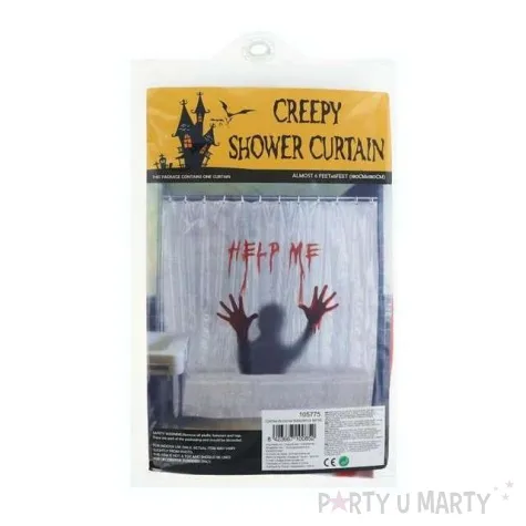 zaslona prysznicowa halloween 178x178 cm