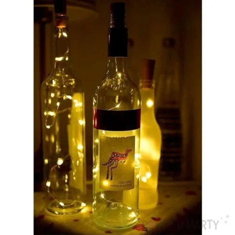 zatyczka do wina lampki led dekoracjepolska