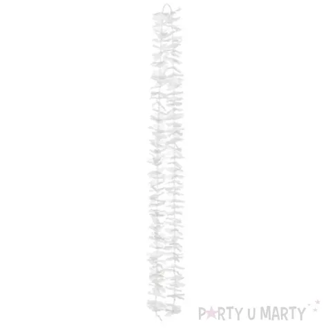 zawieszka dekoracyjna biale kwiaty partydeco 180 cm