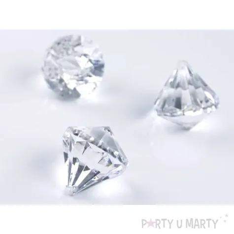 zawieszka diament bezbarwna 3 1x3 7cm 5 szt