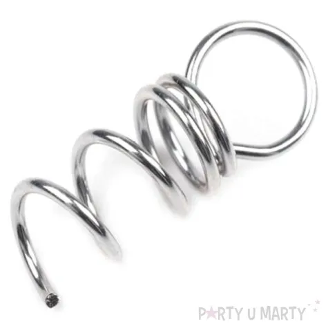 zawieszka do styropianu wkrecana duza srebrna