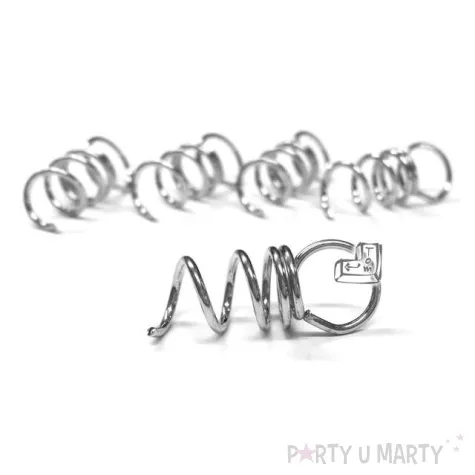 zawieszka do styropianu wkrecana duza srebrna