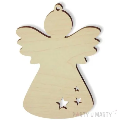 zawieszka drewniana aniolek ewa 62 x 84 mm 10 szt