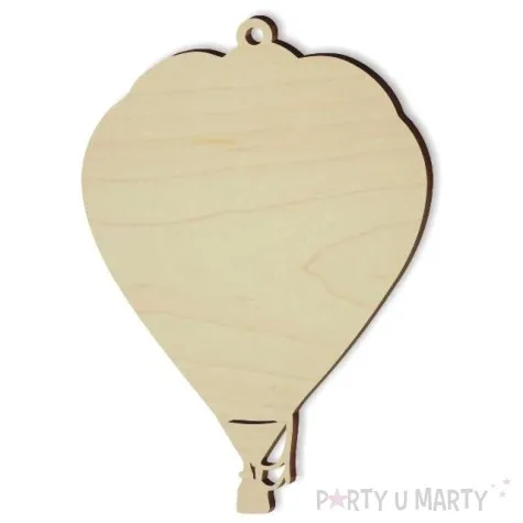 zawieszka drewniana balon 58 x 83 mm 10 szt