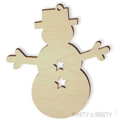 zawieszka drewniana balwan eryk 79 x 87 mm 10 szt