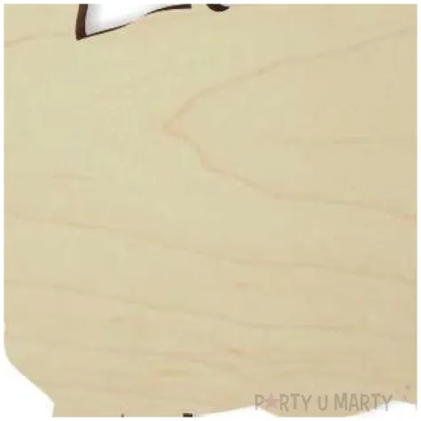 zawieszka drewniana baranek 2 80x62 mm