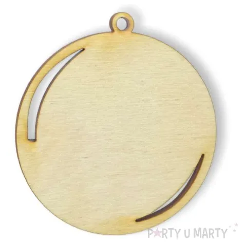 zawieszka drewniana bombka 70 x 71 mm 10 szt