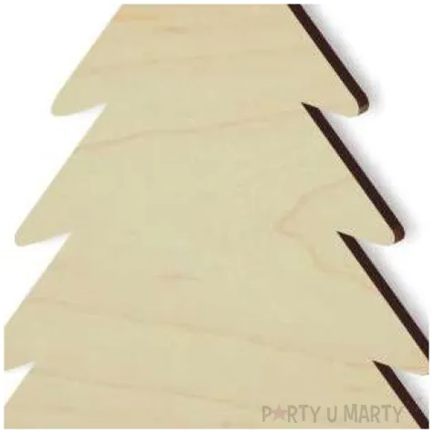 zawieszka drewniana choinka 58 x 80 mm