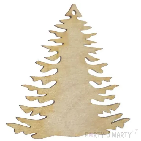 zawieszka drewniana choinka swiateczna 89 x 92 mm 10 szt