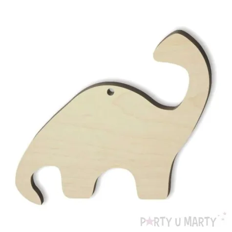 zawieszka drewniana dino brontozaur 70x80 mm