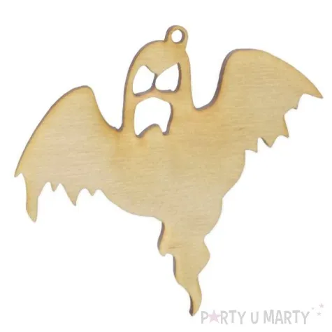 zawieszka drewniana duch 70 x 73 mm 10 szt