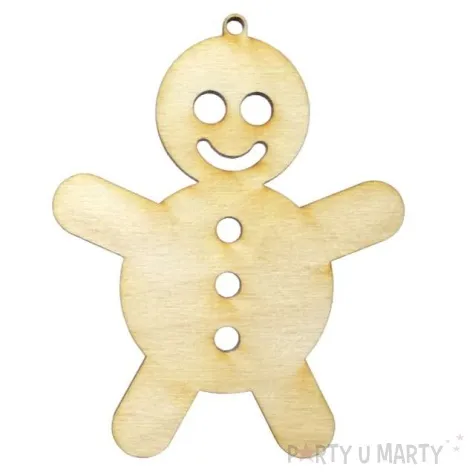 zawieszka drewniana gruby ciastek 67 x 85 mm