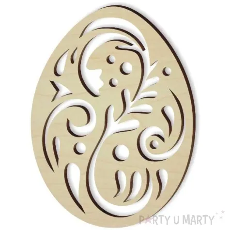 zawieszka drewniana jajko pisanka 1 62x85 mm 10 szt