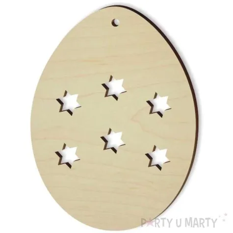 zawieszka drewniana jajko pisanka 11 62x85 mm 10 szt