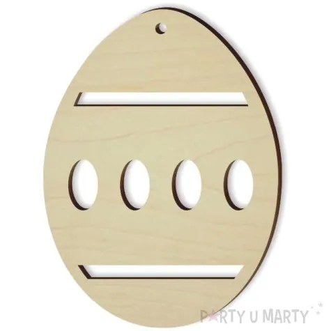 zawieszka drewniana jajko pisanka 12 62x85 mm 10 szt