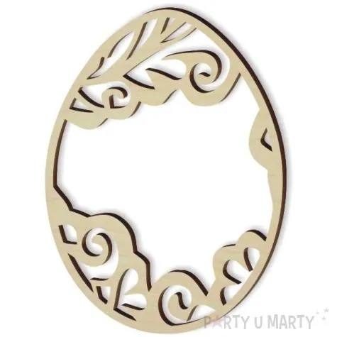 zawieszka drewniana jajko pisanka 4 62x85 mm