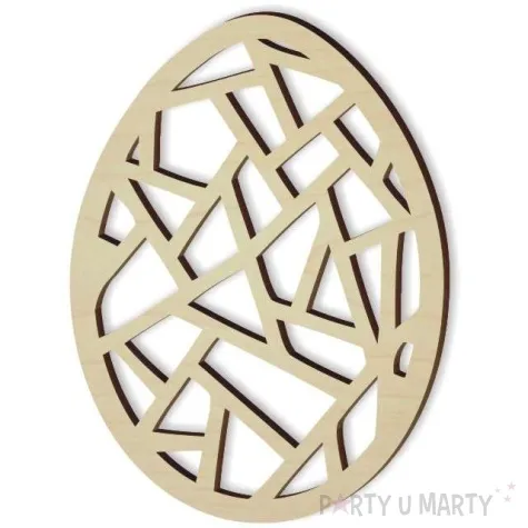 zawieszka drewniana jajko pisanka 5 62x85 mm