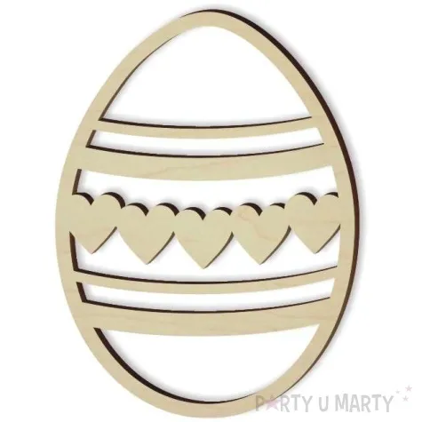 zawieszka drewniana jajko pisanka 7 62x85 mm