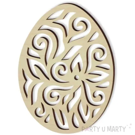 zawieszka drewniana jajko pisanka 8 62x85 mm 10 szt