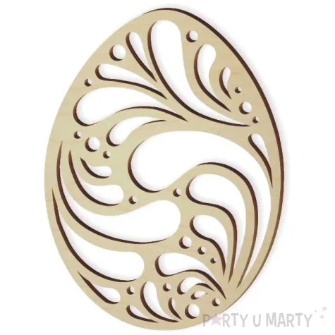 zawieszka drewniana jajko pisanka lowicka dziurka 10 szt