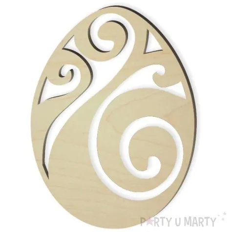 zawieszka drewniana jajko pisanka malpi ogon 10 szt