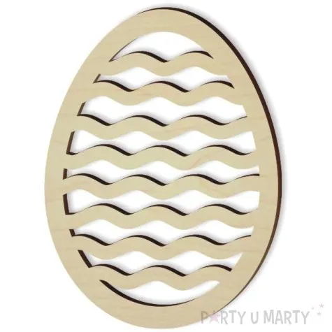 zawieszka drewniana jajko pisanka morska pianka 62x85 mm 10 szt