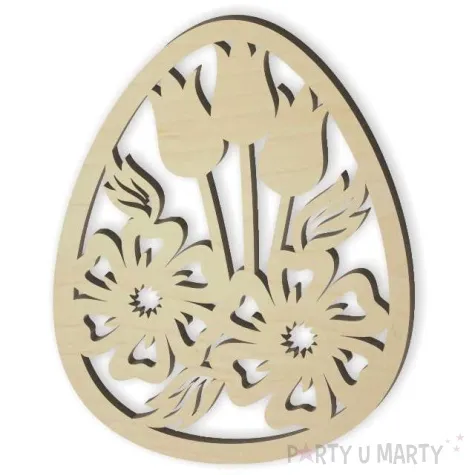 zawieszka drewniana jajko pisanka nutrix 72 x 90 mm