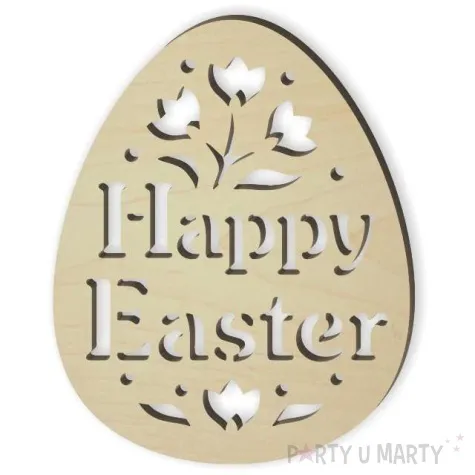 zawieszka drewniana jajko pisanka pictor 72 x 90 mm