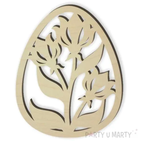 zawieszka drewniana jajko pisanka vinitor 72 x 90 mm