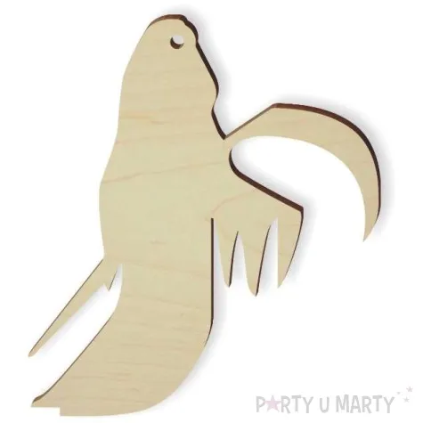 zawieszka drewniana kostucha pochylony 75 x 85 mm