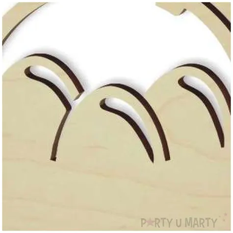 zawieszka drewniana koszyczek duzy 58x80 mm