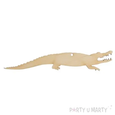 zawieszka drewniana krokodyl 150x29 mm