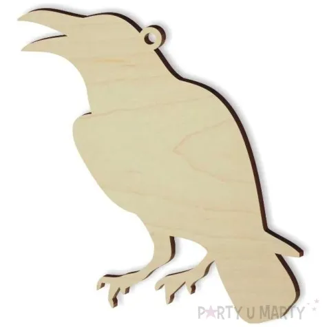 zawieszka drewniana kruk 53 x 101 mm 10 szt