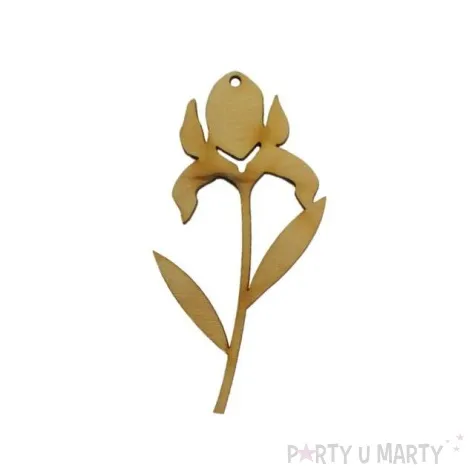 zawieszka drewniana kwiatek 11 49x100 mm 10 szt