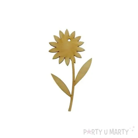 zawieszka drewniana kwiatek 16 53x100 mm