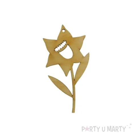 zawieszka drewniana kwiatek 17 51x100 mm