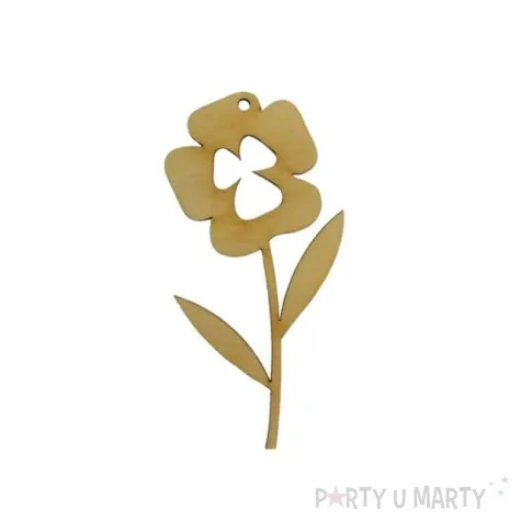 zawieszka drewniana kwiatek 19 49x100 mm