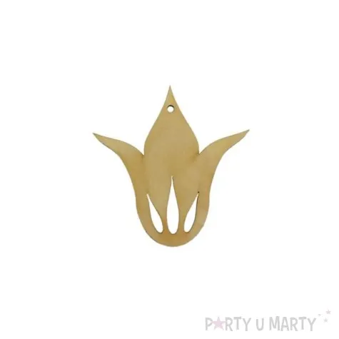 zawieszka drewniana kwiatek 24 78x81 mm 10 szt