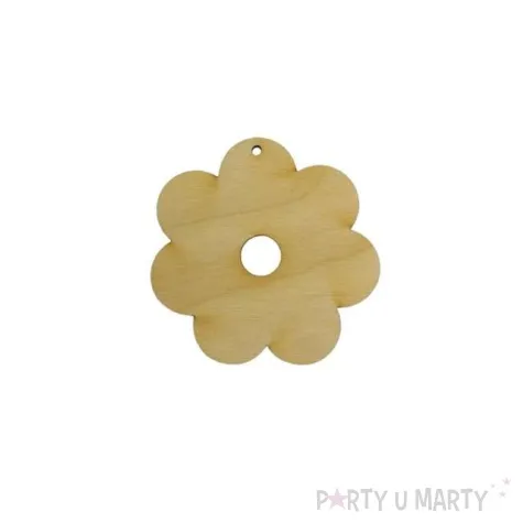 zawieszka drewniana kwiatek 27 80x80 mm 10 szt