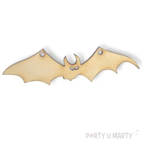 zawieszka drewniana nietoperz 29 x 101 mm