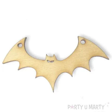 zawieszka drewniana nietoperz 77 x 43 mm
