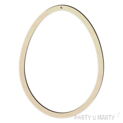 zawieszka drewniana obrys jajka m 155x115 mm