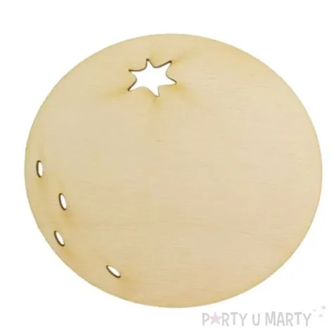 zawieszka drewniana owoce pomarancza 98 x 90 mm