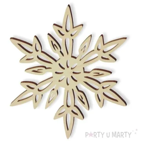 zawieszka drewniana platek lezki 77 x 90 mm 10 szt