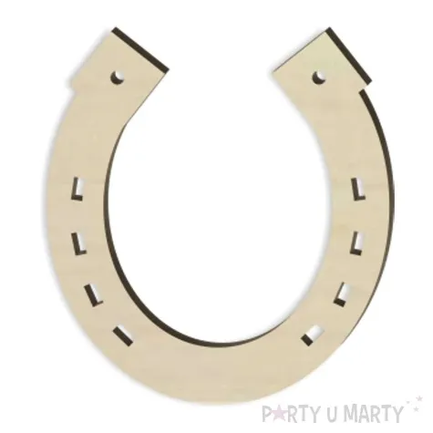 zawieszka drewniana podkowa 33 10 szt